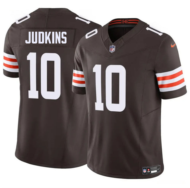 Cleveland Browns #10 Quinshon Judkins Brown 2025 Draft F.U.S.E. Vapor Limited