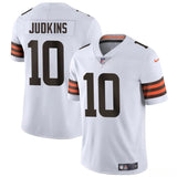 Cleveland Browns #10 Quinshon Judkins White 2025 Draft Vapor Untouchable Limited