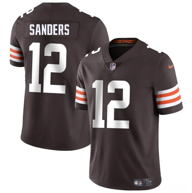 Cleveland Browns #12 Shedeur Sanders Brown 2025 Draft Vapor Untouchable Limited