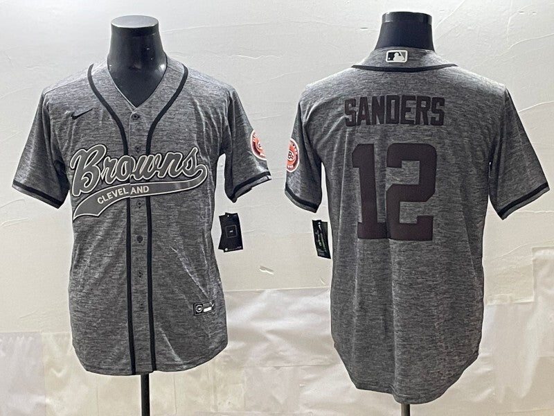 Cleveland Browns #12 Shedeur Sanders Collaboration Style 5