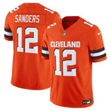 Cleveland Browns #12 Shedeur Sanders Orange 2025 Draft F.U.S.E. Vapor Limited
