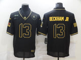 Cleveland Browns #13 Odell Beckham Jr 20 Salute Retro Gold 834 Style 1