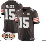 Cleveland Browns #15 Joe Flacco Adult Style 2