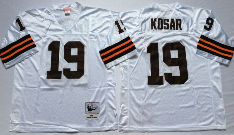 Cleveland Browns #19 Bernie Kosar Throwback Style 2