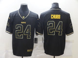 Cleveland Browns #24 Nick Chubb Black Retro Gold 161