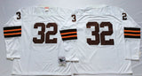 Cleveland Browns #32 Jim Brown Brown With Short Sleeve Throwback (1)_conew1