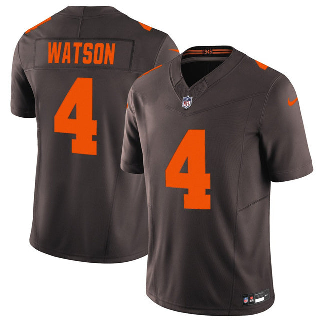 Cleveland Browns #4 Deshaun Watson Brown 2025 F.U.S.E. Alpha Dawg Limited