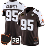 Cleveland Browns #95 Myles Garrett Brown Alternate 2025 F.U.S.E. 4-Star C Patch
