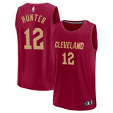 Cleveland Cavaliers #12 De'Andre Hunter Wine - Icon Edition