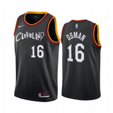 Cleveland Cavaliers #16 Cedi Osman 21 City Black