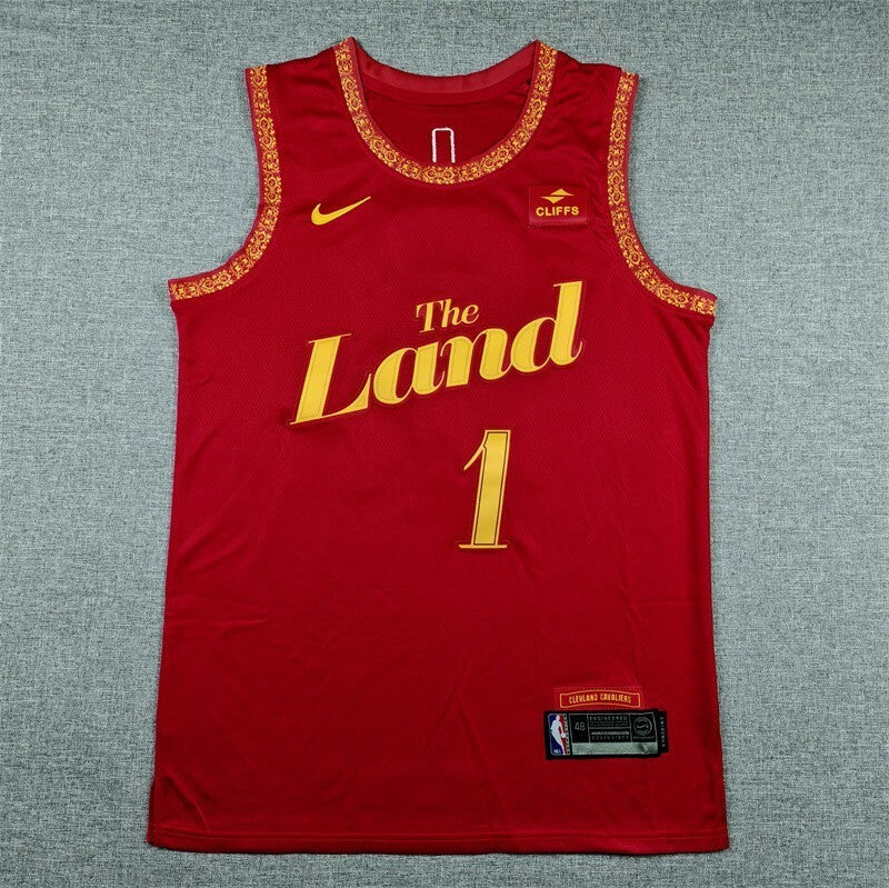 Cleveland Cavaliers #1 James Harden 26 Cavaliers 1 Red City Edition Style 2