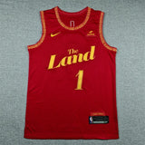 Cleveland Cavaliers #1 James Harden 26 Cavaliers 1 Red City Edition Style 2