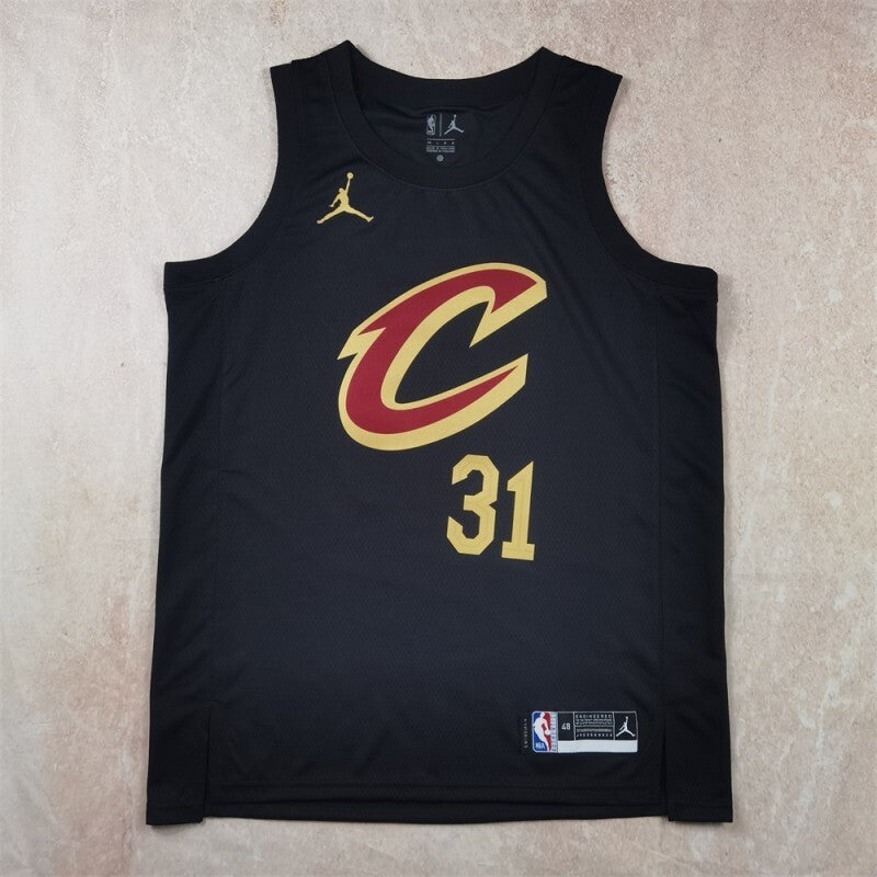 Cleveland Cavaliers #31 Jarrett Allen Hot Press Cavaliers Style 3