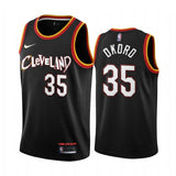 Cleveland Cavaliers #35 Isaac Okoro 21 City Black