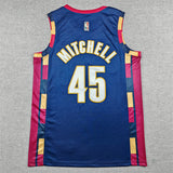 Cleveland Cavaliers #45 Donovan Mitchell Cavaliers 45 Classic Blue Style 1