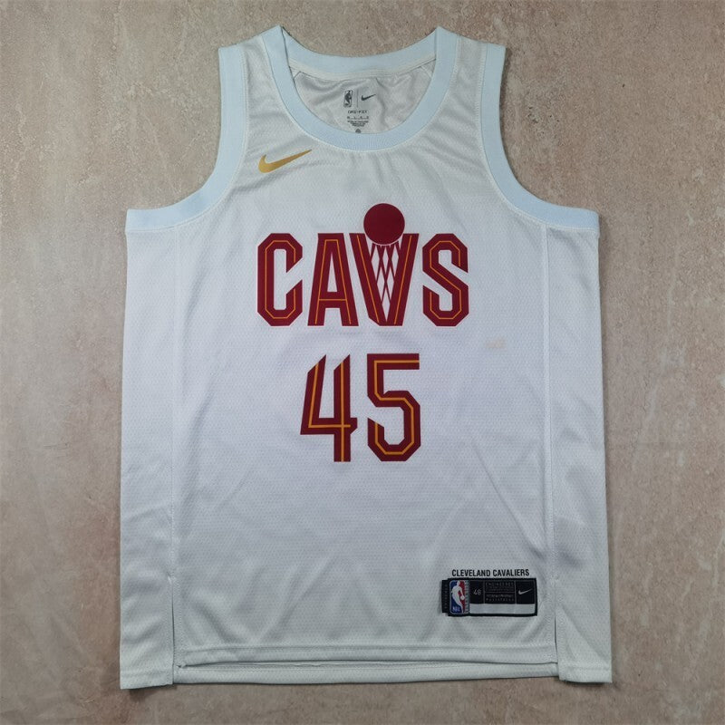 Cleveland Cavaliers #45 Donovan Mitchell Hot Press Cavaliers Style 6
