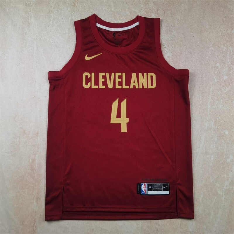 Cleveland Cavaliers #4 Mobley Hot Press Cavaliers Style 4