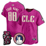 Cleveland Guardians ACTIVE PLAYER Custom Pink 2025 MGK Patch Limited