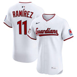 Cleveland Guardians #11 Jose Ramirez Home Elite Jersey - White