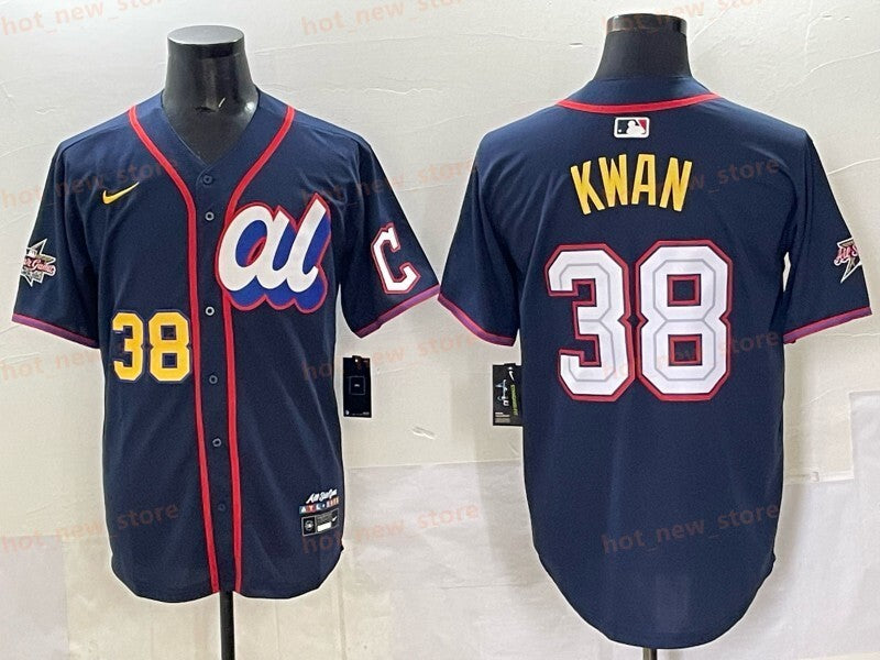 Cleveland Guardians #38 Steven Kwan Indians 25 All-Star