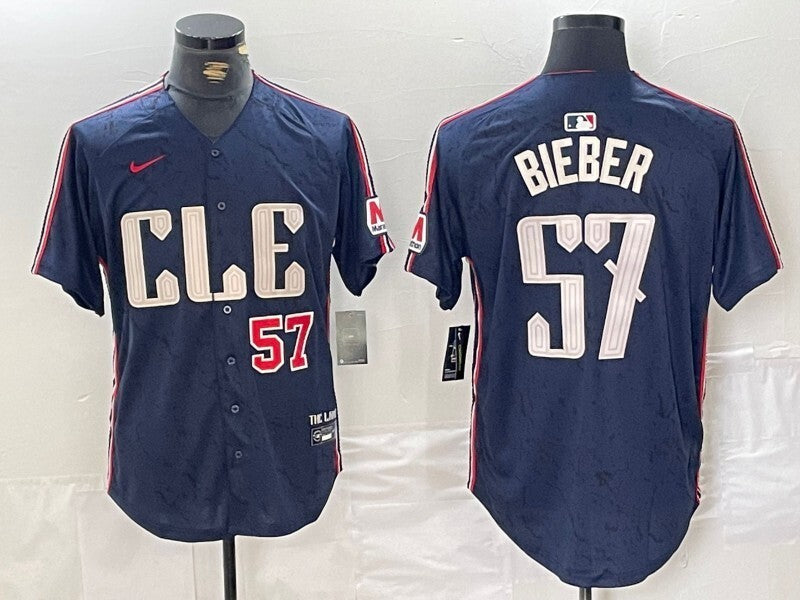 Cleveland Guardians #57 Shane Bieber Indians City Style 2