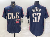 Cleveland Guardians #57 Shane Bieber Indians City Style 2