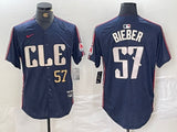 Cleveland Guardians #57 Shane Bieber Indians City Style 3