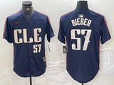 Cleveland Guardians #57 Shane Bieber Indians City Style 7