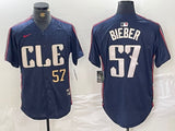 Cleveland Guardians #57 Shane Bieber Indians City Style 9
