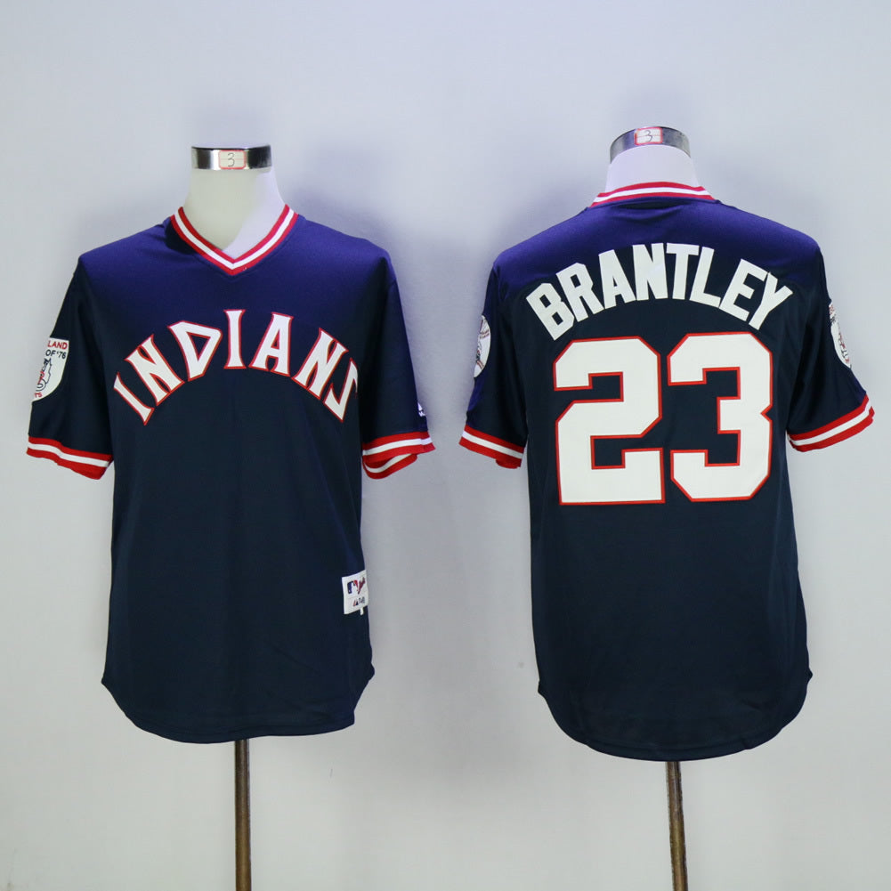 Cleveland Indians #23 Indians 23 Blue Pullover 1976 Retro