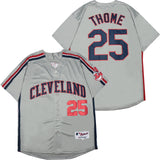 Cleveland Indians #25 Jim Thome Indians 25 Gray Inverted Style 2