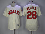 Cleveland Indians #28 Corey Kluber Indians 28 Off-White Elite