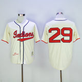 Cleveland Indians #29 Indians 29 Off-White Retro