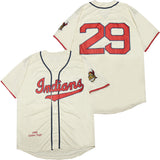 Cleveland Indians #29 Paige Indians 29 Off-White 1948 Retro Style 2