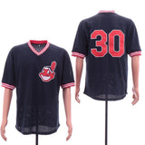 Cleveland Indians #30 Joe Carter Style 1 Baseball Jersey