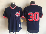 Cleveland Indians #30 Joe Carter Style 3 Baseball Jersey