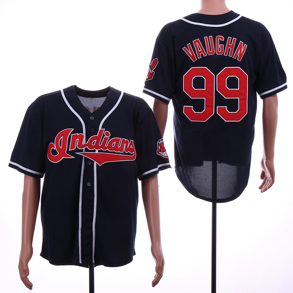 Cleveland Indians #99 Rick Vaughn Indians 99 Blue Retro
