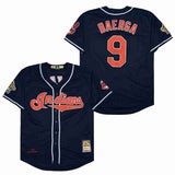 Cleveland Indians #9 Carlos Baerga Indians 9 Blue 1995 Fan Retro