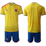 Colombia Team Blank Yellow 2026 World Cup Home Soccer Jersey Suit