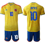 Colombia Team #10 James Rodríguez Yellow 2026 World Cup Home Soccer Jersey