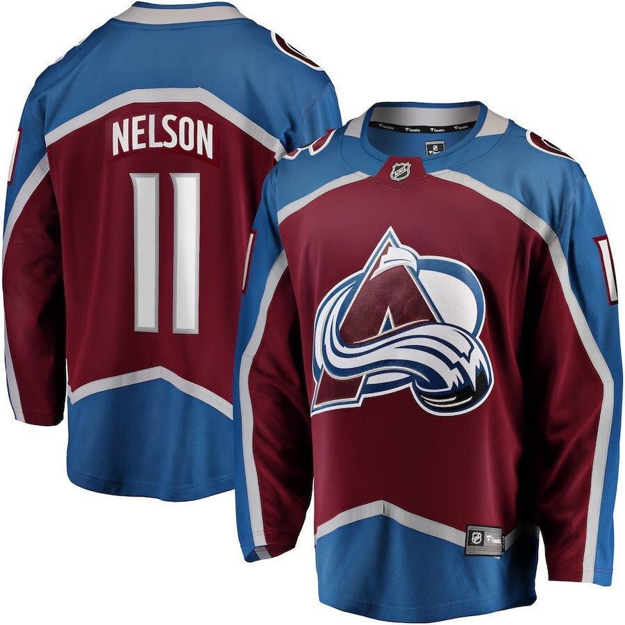 Colorado Avalanche #11 Brock Nelson Home Breakaway Jersey - Burgundy