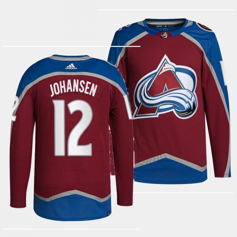 Colorado Avalanche #12 ryan johansen home burgundy authentic pro jersey