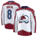 Colorado Avalanche #8 Cale Makar Away Premium Jersey - White