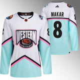 Colorado Avalanche #8 Cale Makar White 2023 NHL All-Star Western Conference Authentic Jersey