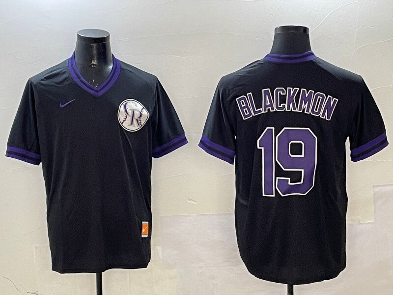 Colorado Rockies #19 Charlie Blackmon Nokia Fashion Style 1