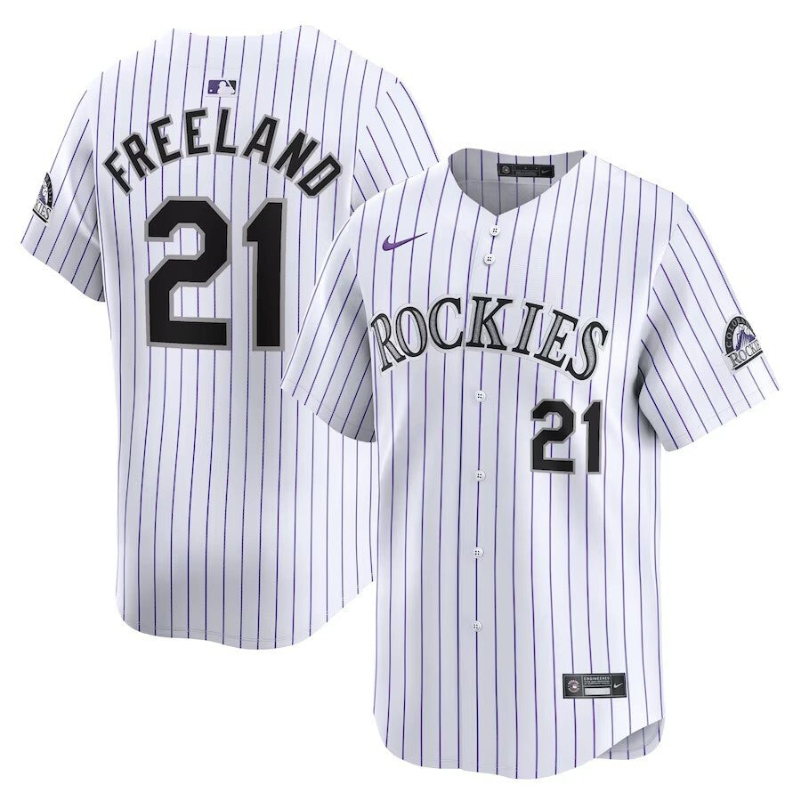 Colorado Rockies #21 Kyle Freeland Home Limited Player Jersey - White