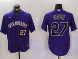 Colorado Rockies #27 Trevor Story Fan Edition Style 4