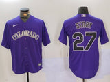 Colorado Rockies #27 Trevor Story Fan Edition Style 5
