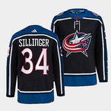 Columbus Blue Jackets #34 cole-sillinger-navy-2022reverse-retro-2.0-authentic-primegreen-jersey