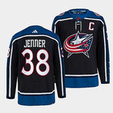 Columbus Blue Jackets #38 boone-jenner-navy-2022reverse-retro-2.0-authentic-primegreen-jersey